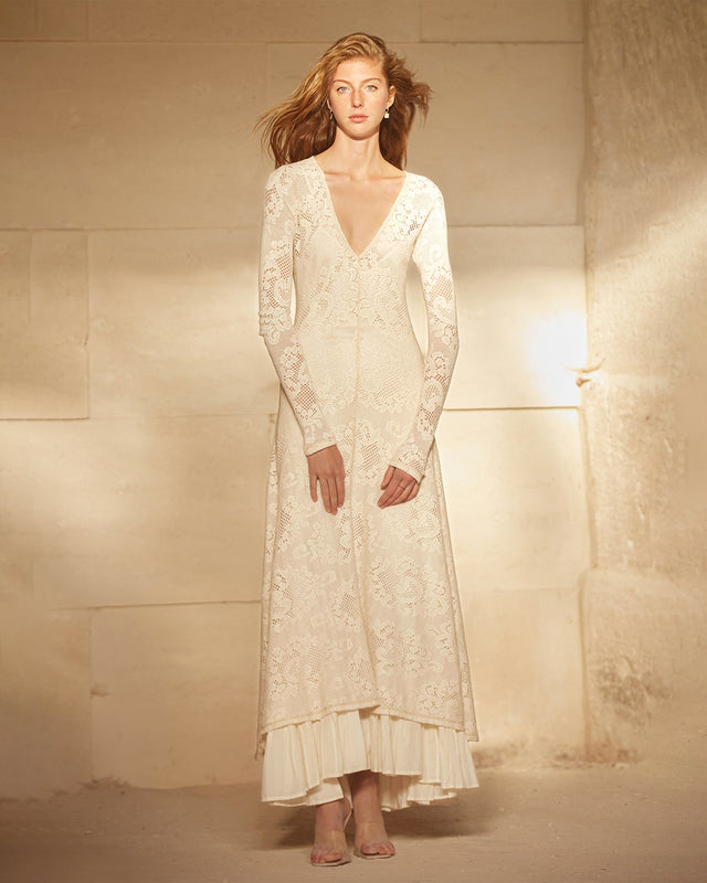 Robe Fantiana - Écru - Image 2