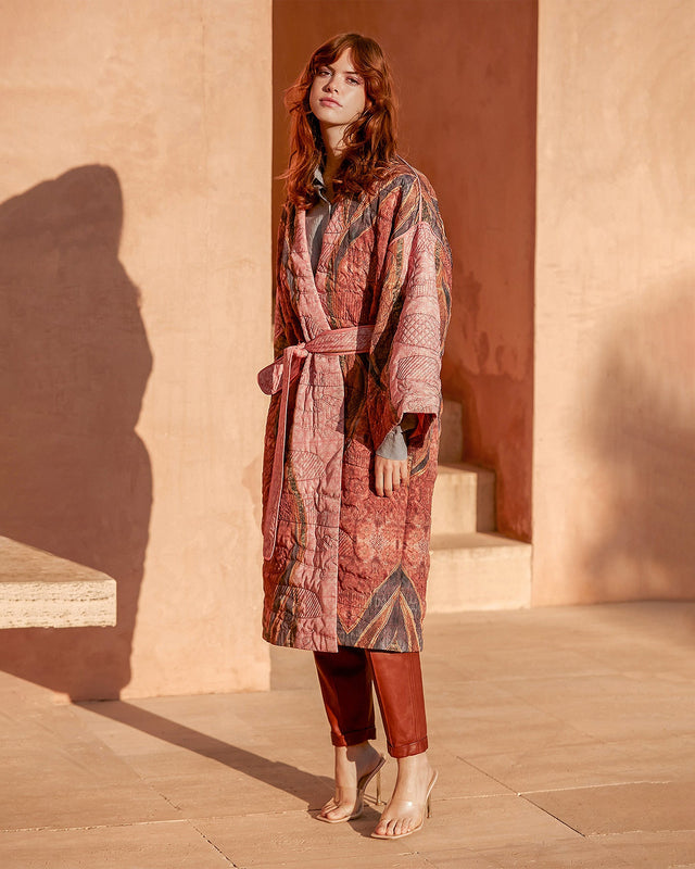 Kimono Kimiko Imprimé rose | Mes Demoiselles Paris - Image 2