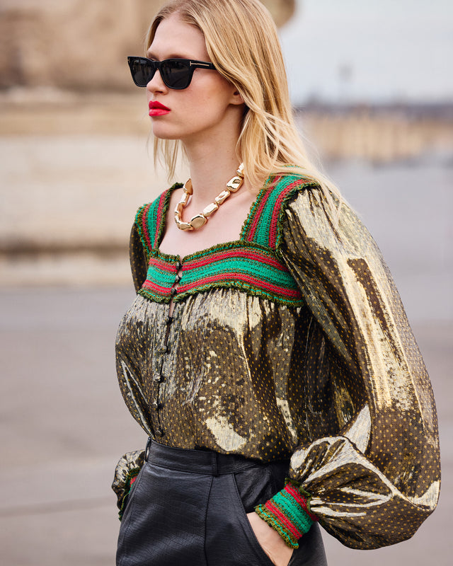 Avra Blouse - Black - Image 1