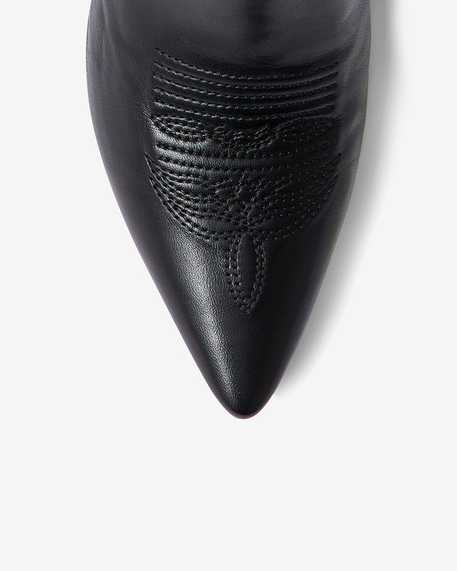 Chaussures Argus - Noir : Bottes western mi - hautes noires Mes Demoiselles - Dernière image
