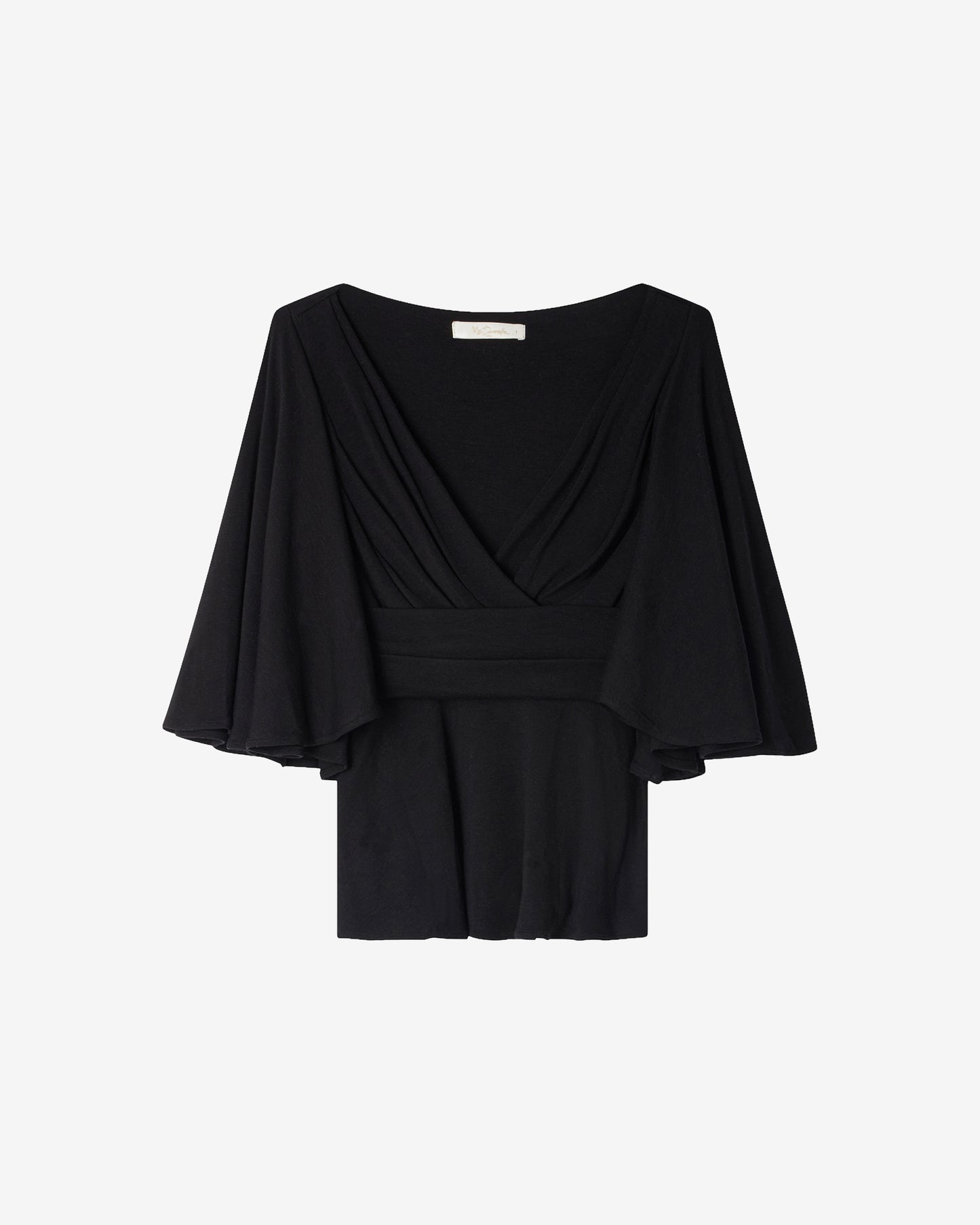 Blouse Ive - Noir : Top souple féminin noir Mes Demoiselles