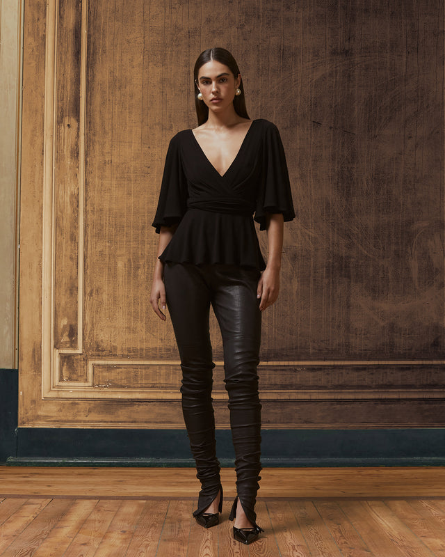 Top souple féminin noir - Chemises & tops Mes Demoiselles - Image 1