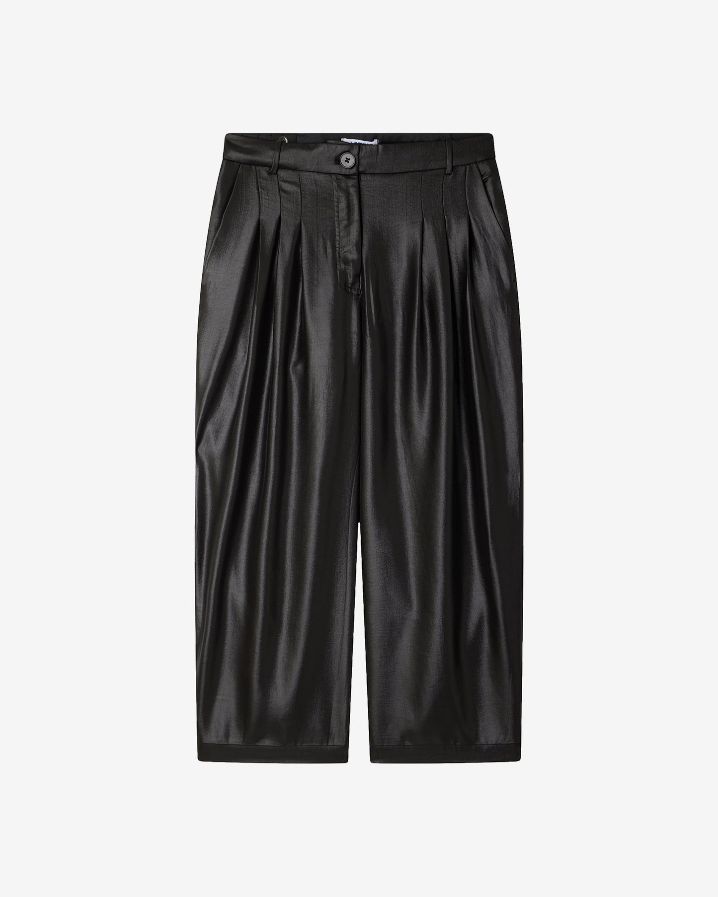 Pantalon Diva - Noir : Pantalon noir en satin shiny Mes Demoiselles