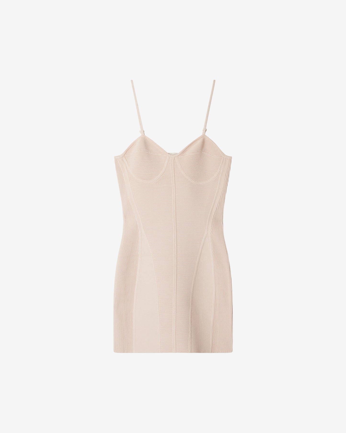 Robe Blom - Nude : Robe courte en maille stretch rose Mes Demoiselles