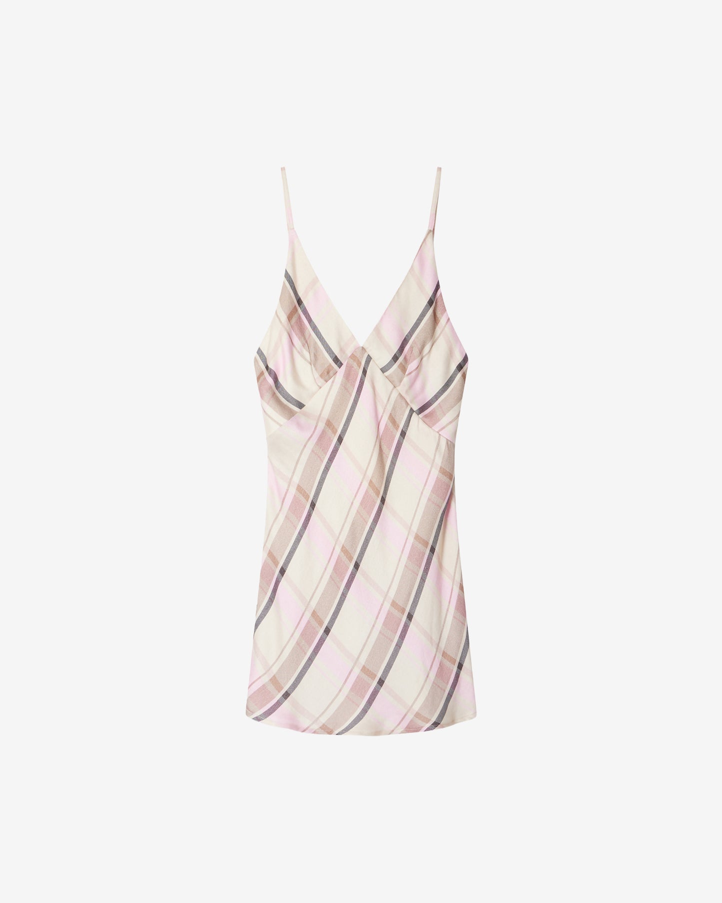 Top Douce - Rose : Top en flanelle à carreaux rose et beige Mes Demoiselles