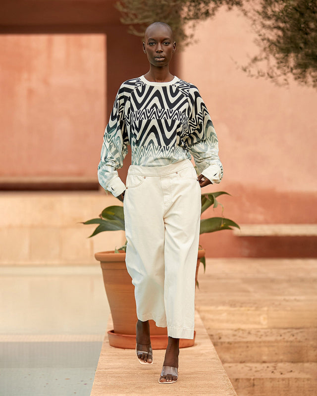 Pantalon Combo Ecru | Mes Demoiselles Paris - Image 1