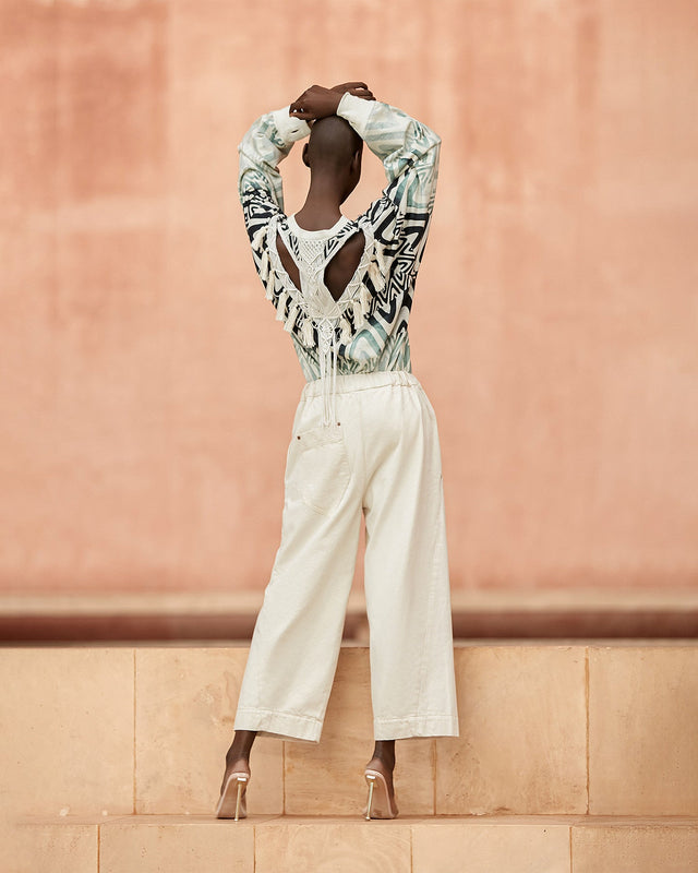 Pantalon Combo Ecru | Mes Demoiselles Paris - Image 3