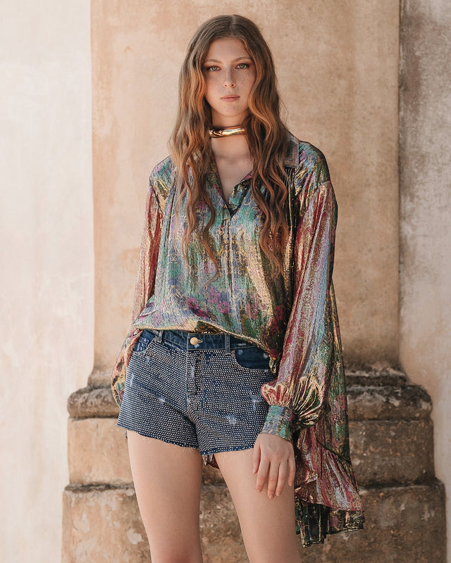 Mini short en micro strass - Jupes & shorts Mes Demoiselles - Image 2