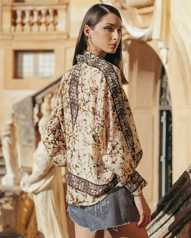 Short Jim - Bleu : Mini short en micro strass Mes Demoiselles - Image 3