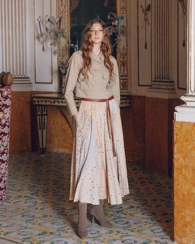 Blouson court sable en popeline de coton craquante - Manteaux & vestes Mes Demoiselles - Image 1