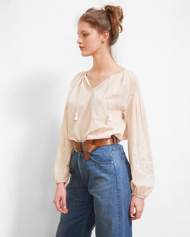 Hagar Blouse - Nude - Image 2