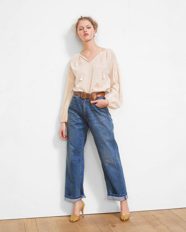 Hagar Blouse - Nude - Image 3