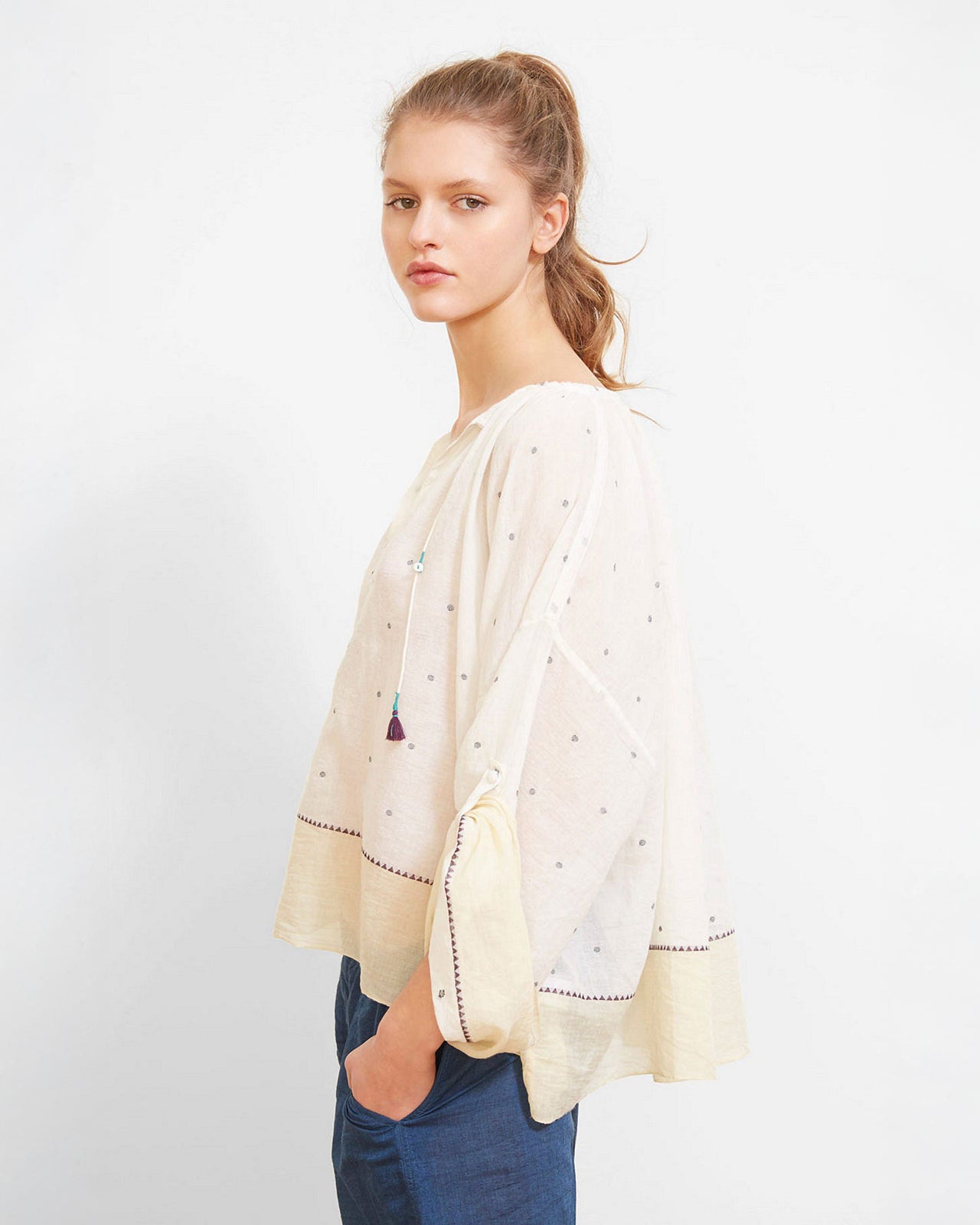 Orpheo Blouse - Ivory - Image 2