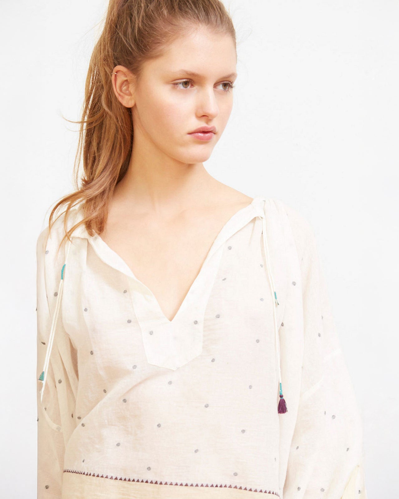 Orpheo Blouse - Ivory - Image 3
