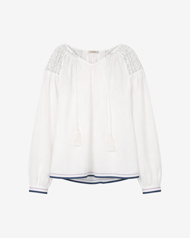 Blouse Poppy - Écru - Dernière image