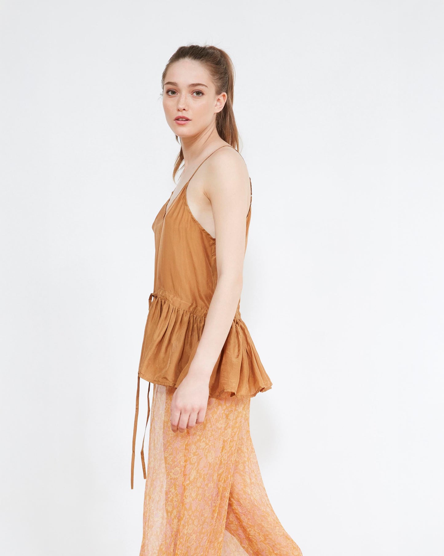Elvira Top - Hazelnut