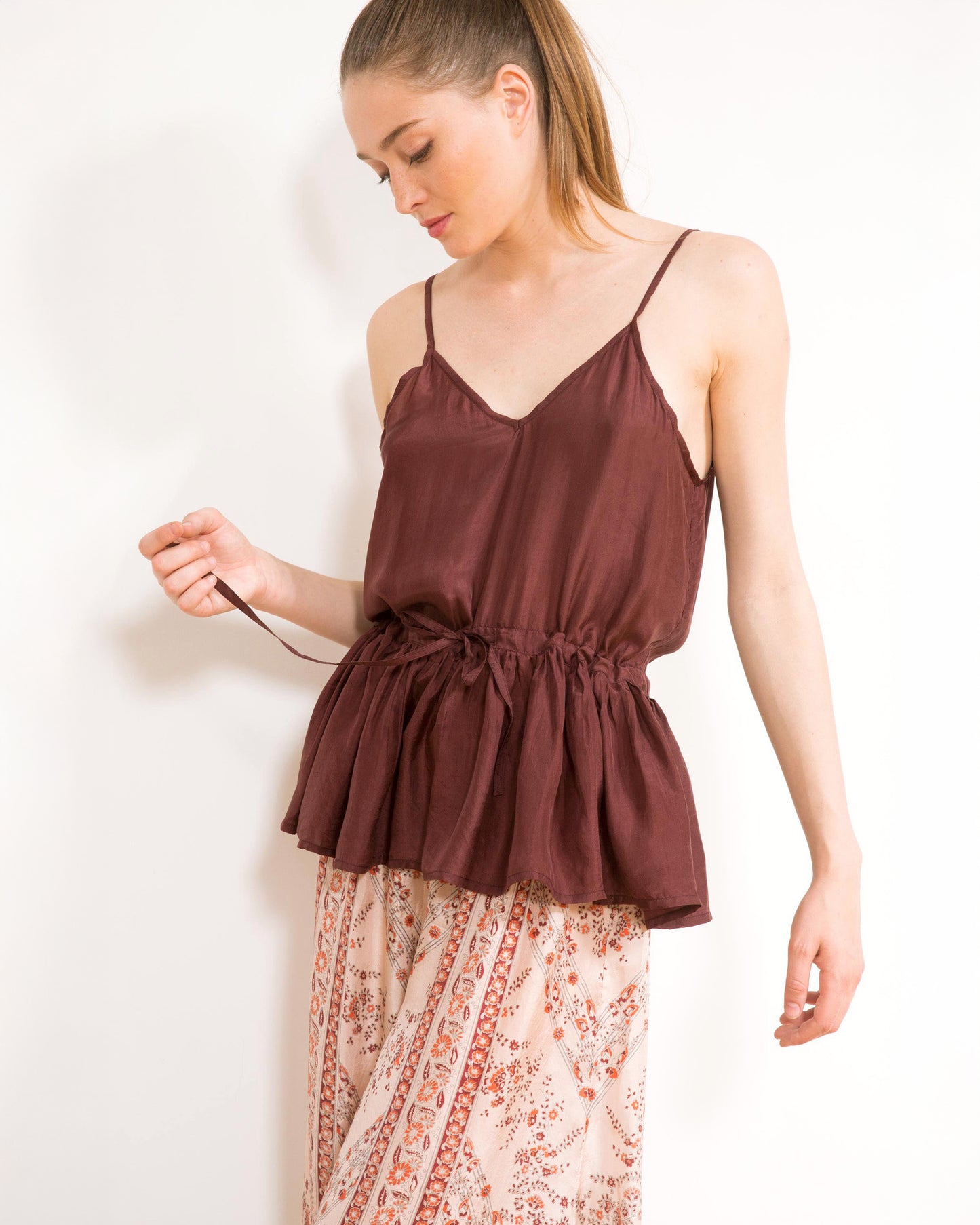 Elvira Top - Cognac