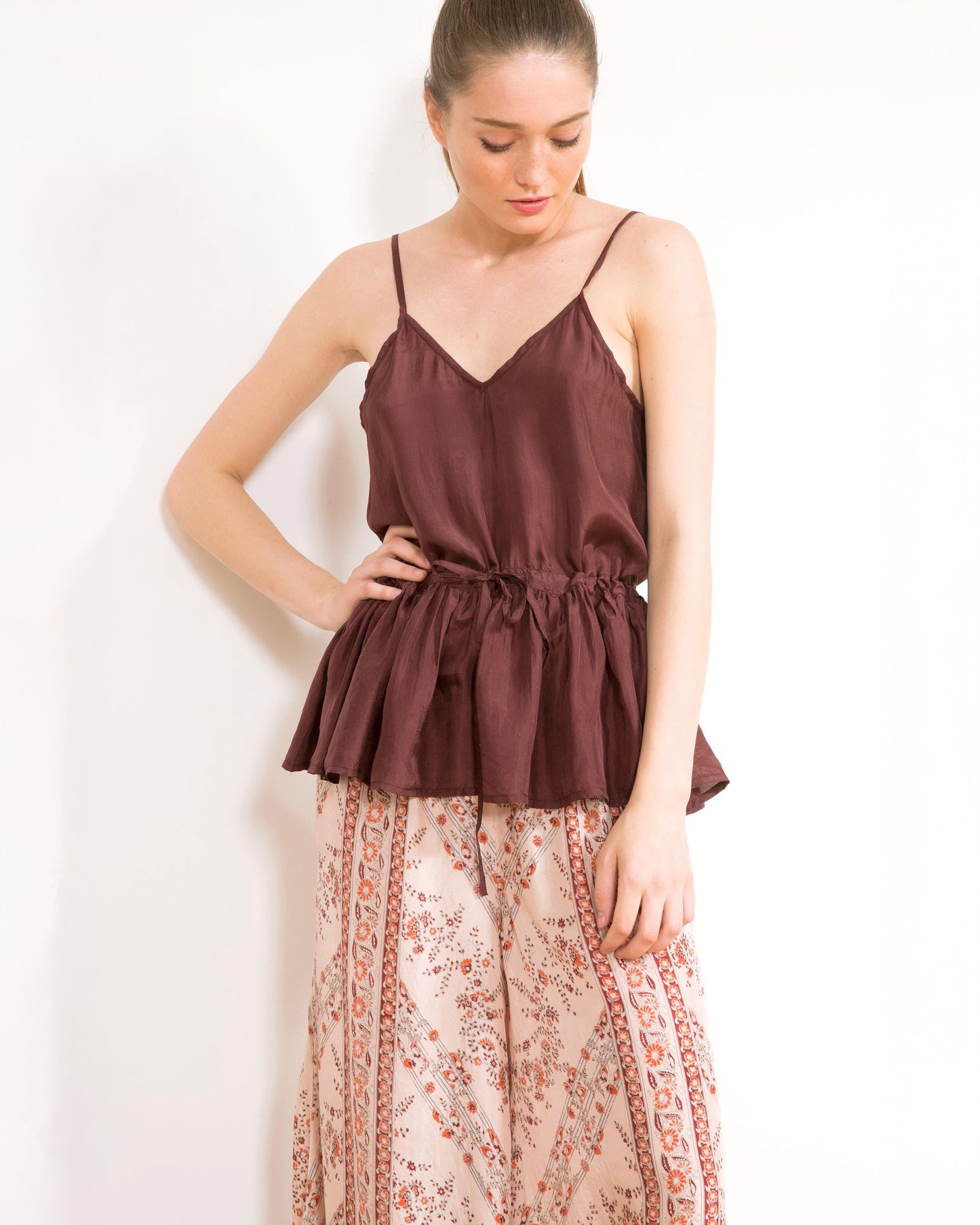 Elvira Top - Cognac