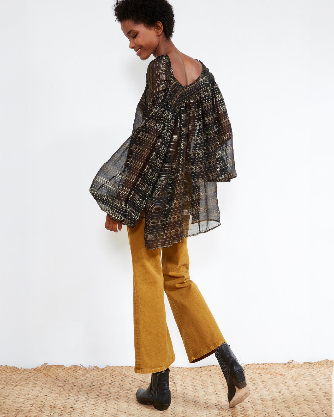 Esteban Blouse - Black - Image 4