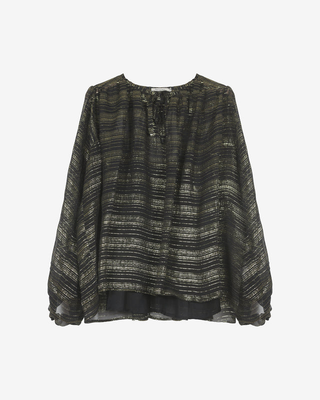 Blouse Esteban - Noir - Dernière image
