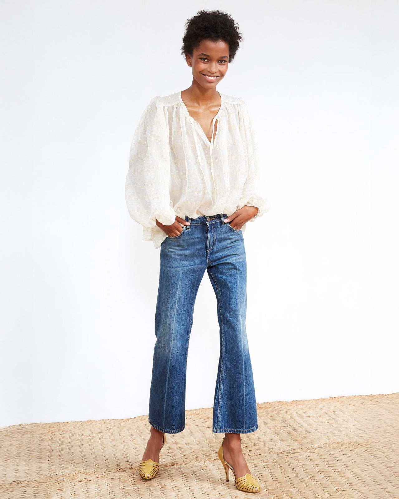Esteban Blouse - Ivory - Image 4