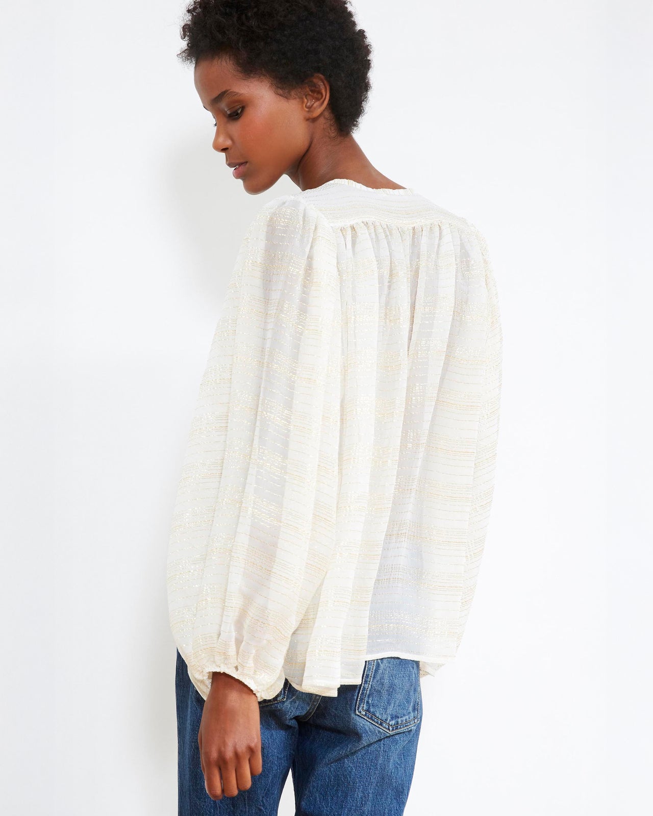 Esteban Blouse - Ivory - Image 2