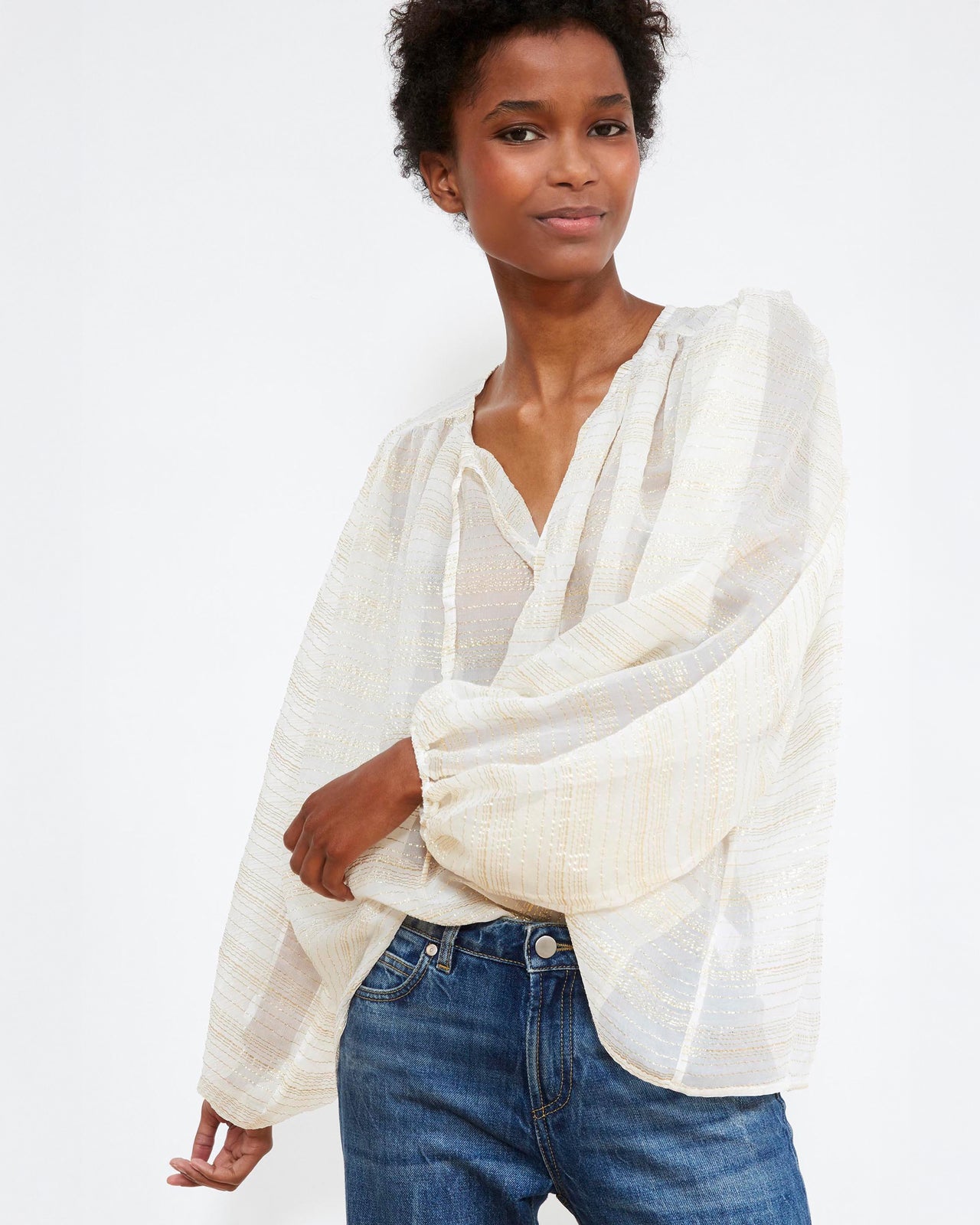 Esteban Blouse - Ivory - Image 1