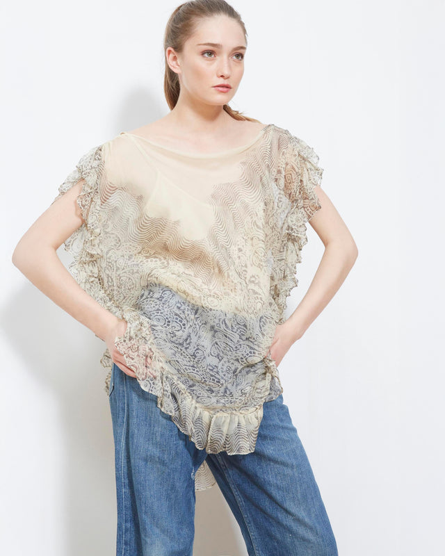 Lily Top - Ecru - Image 1