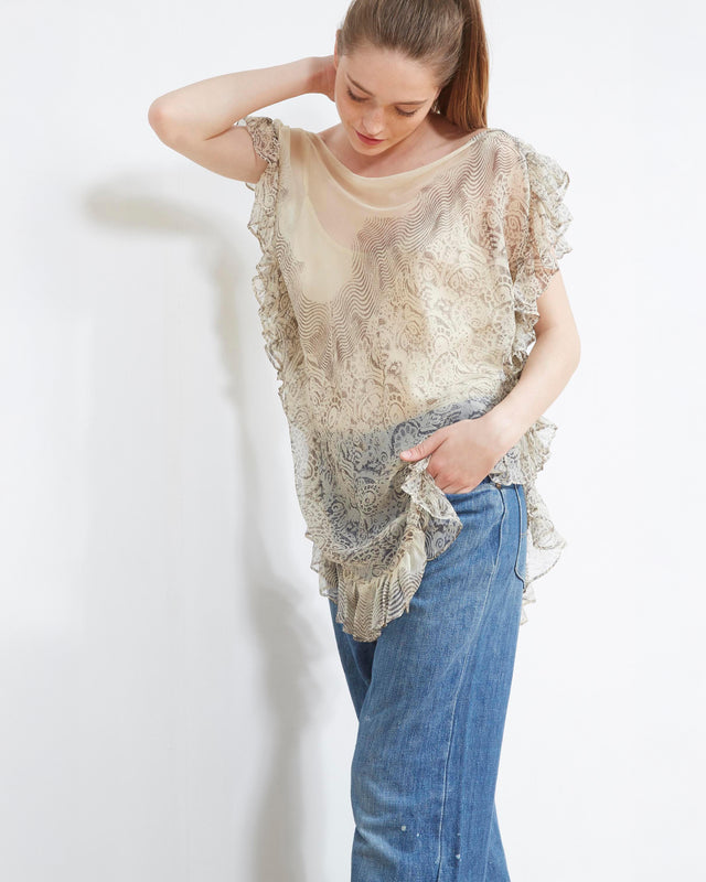 Lily Top - Ecru - Image 2