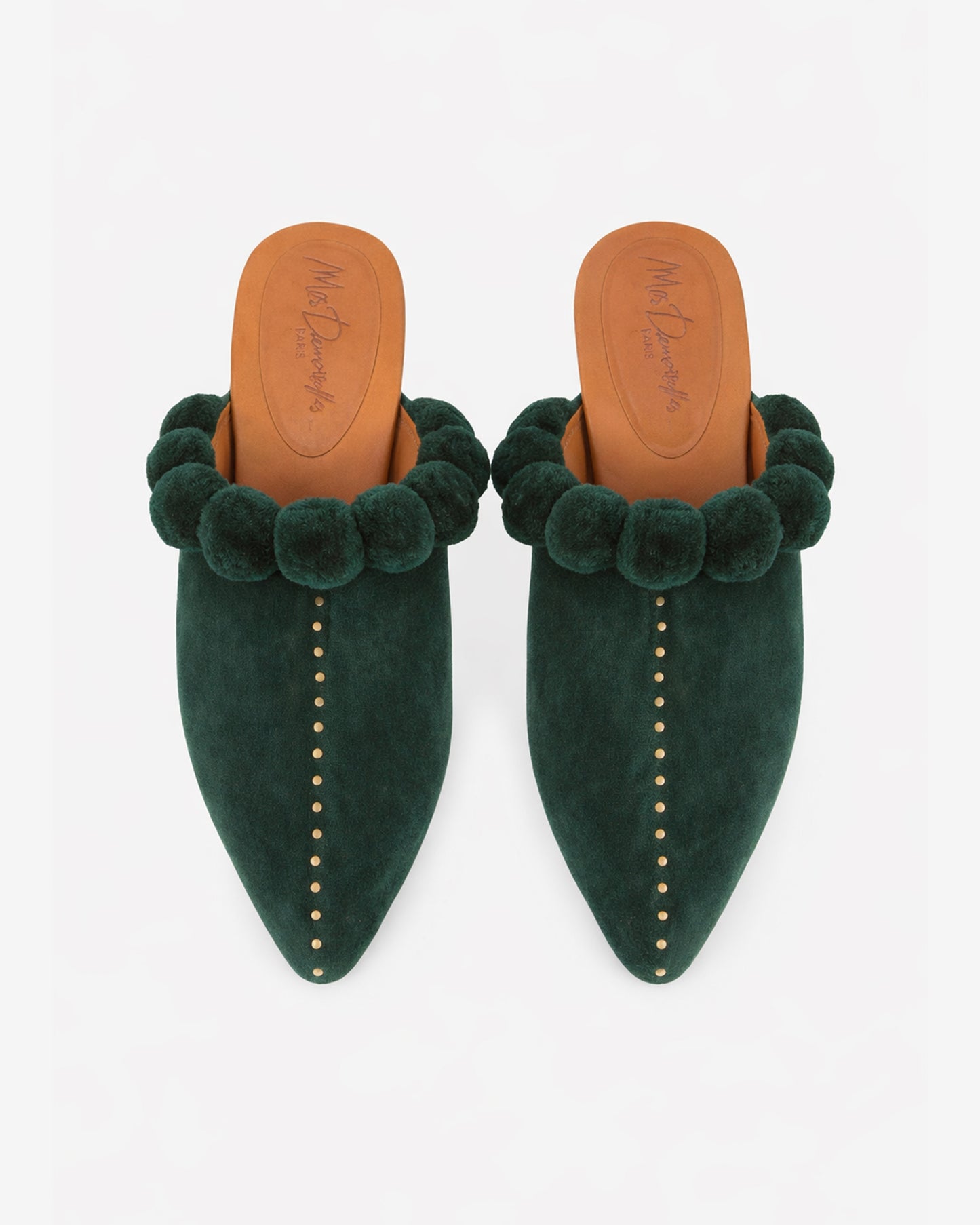 Miss Pompon Shoes - Green