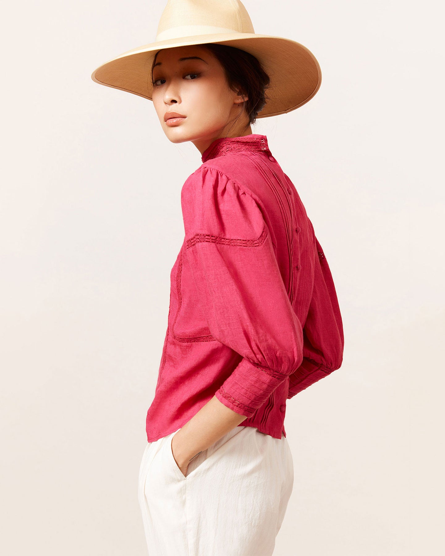Byrds Blouse - Fuchsia
