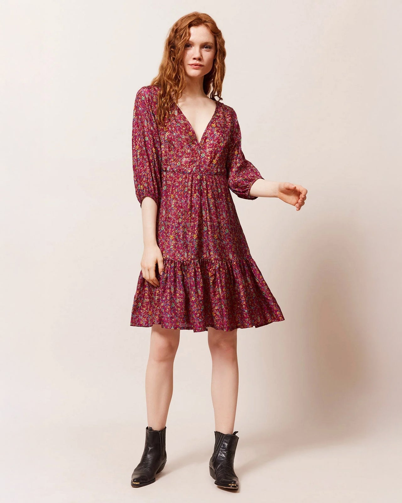 Crunchy Dress - Purple - Image 1