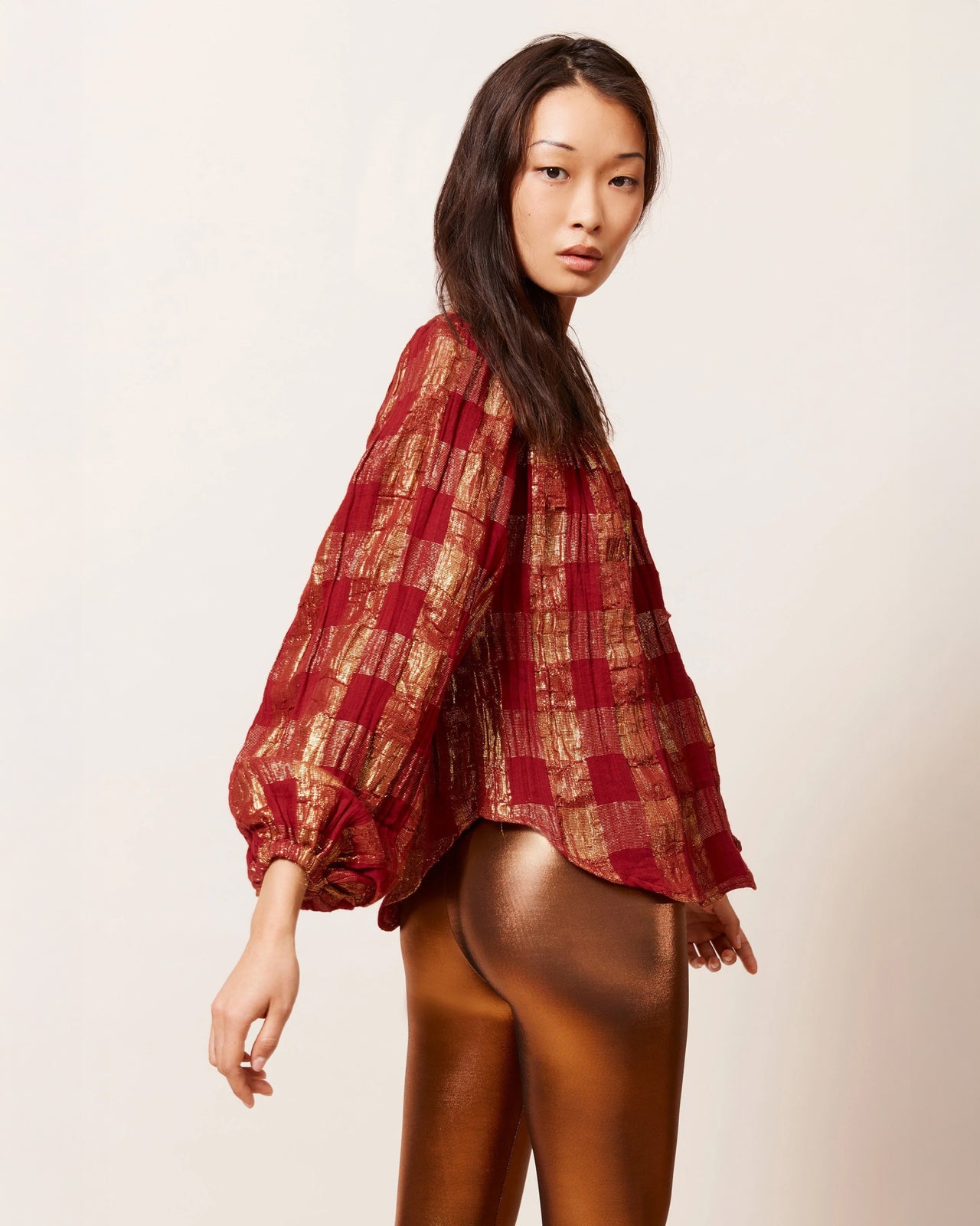 Mojdeh Blouse - Red - Image 3