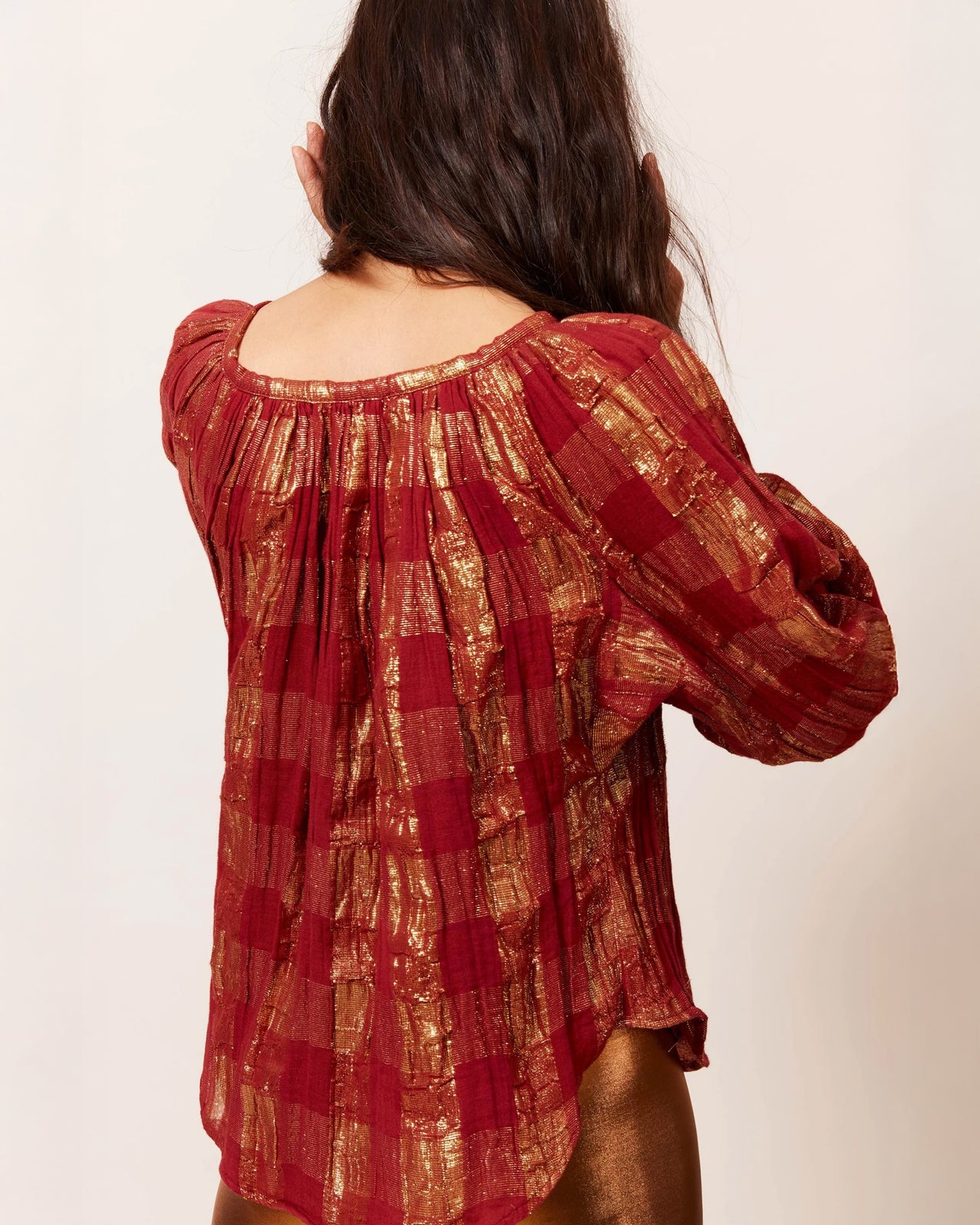 Mojdeh Blouse - Red - Image 6