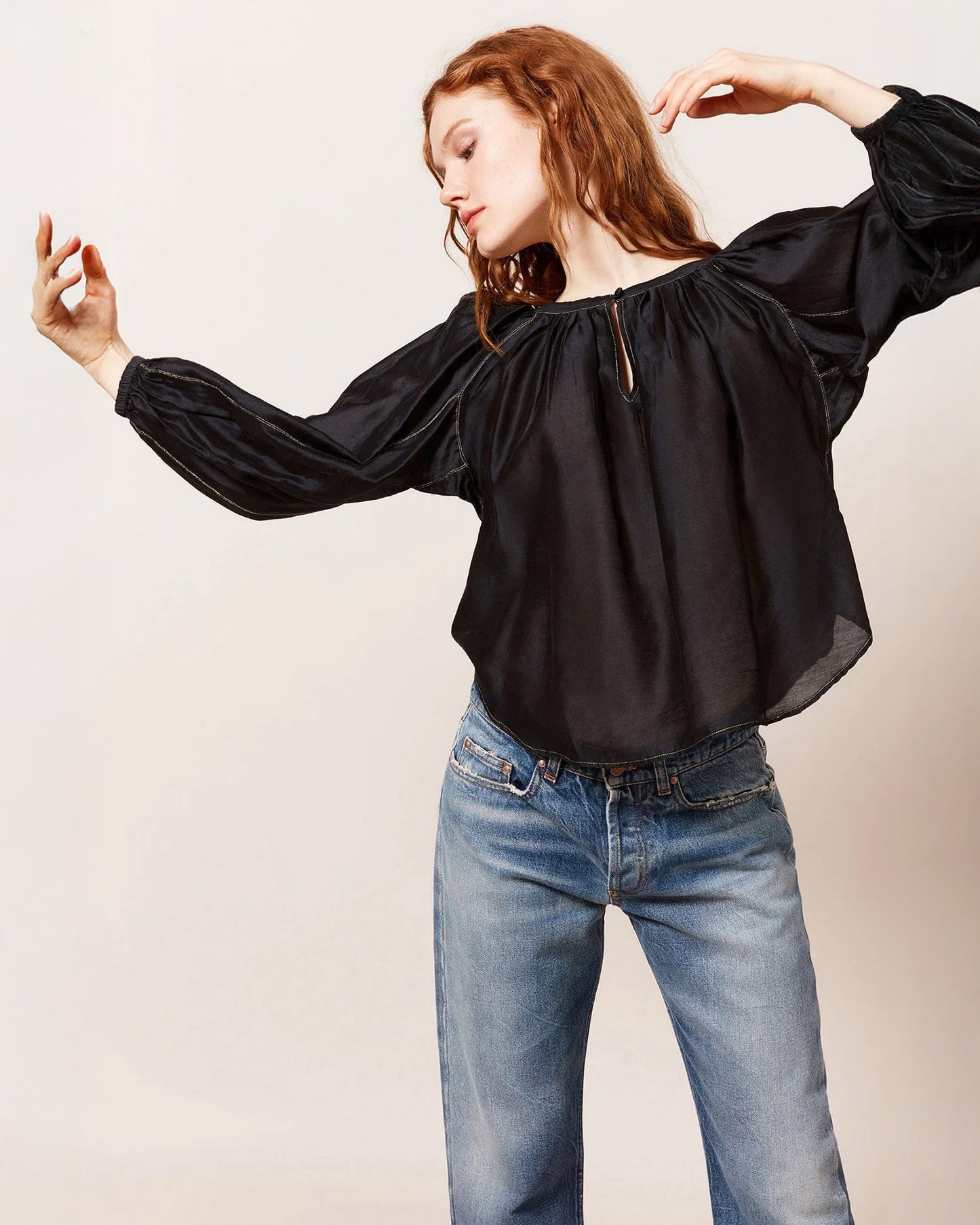 Evening Primrose Blouse - Black