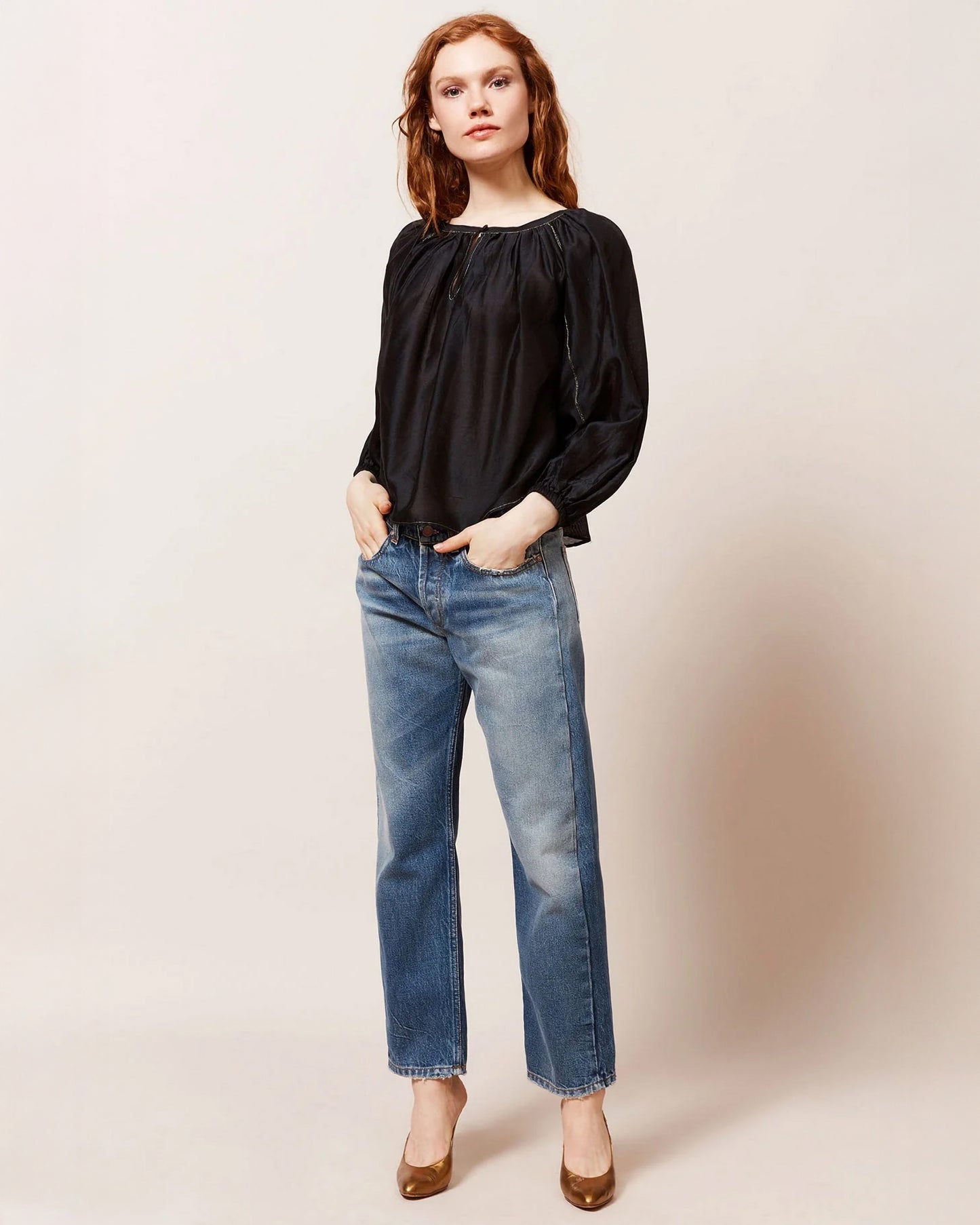 Evening Primrose Blouse - Black