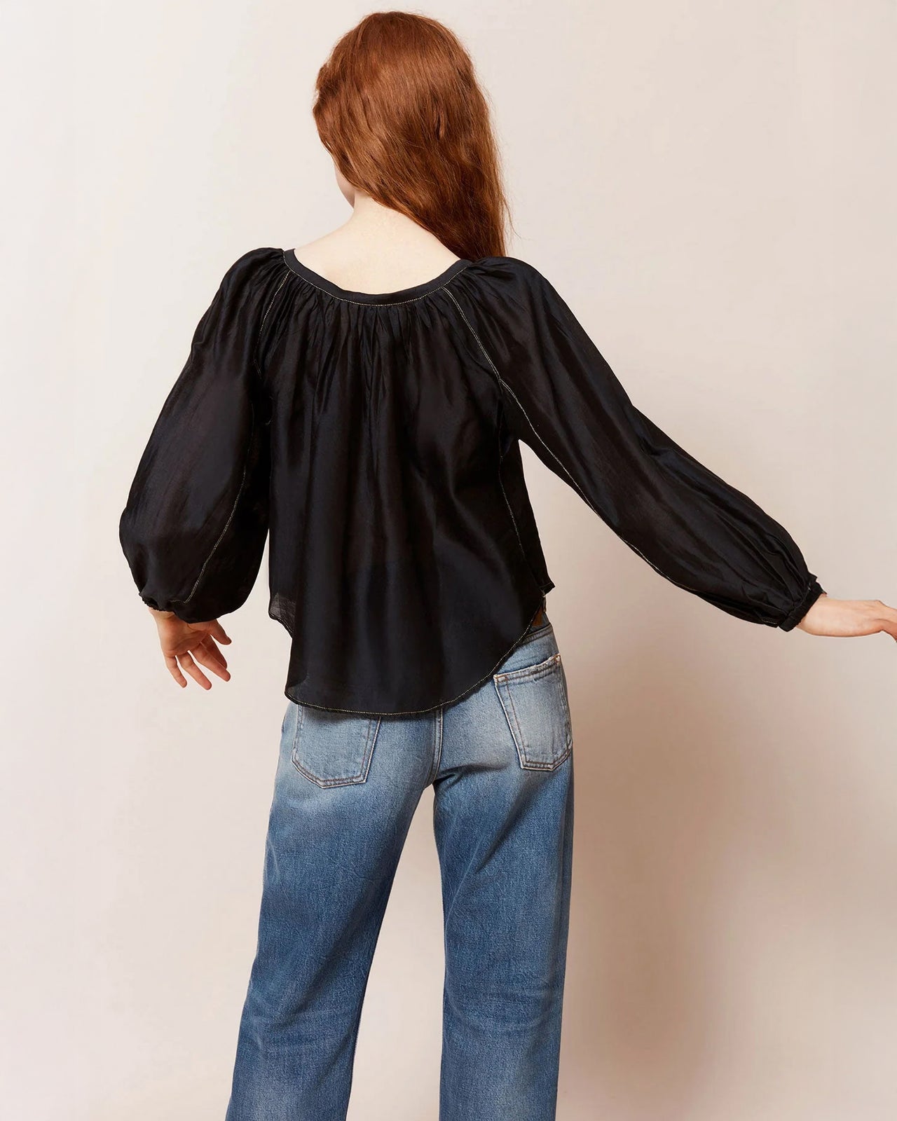Evening Primrose Blouse - Black - Image 4