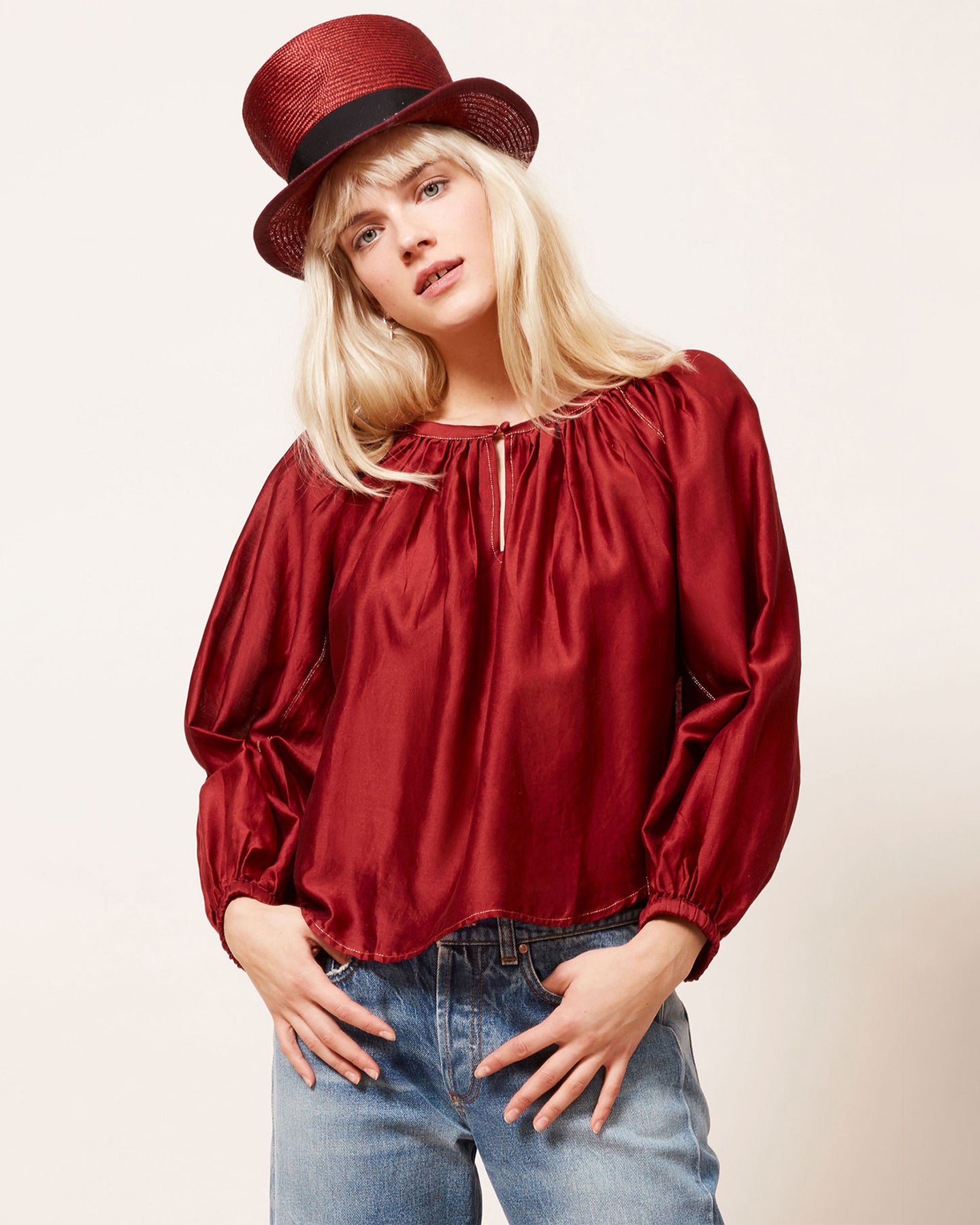 Evening Primrose Blouse - Red