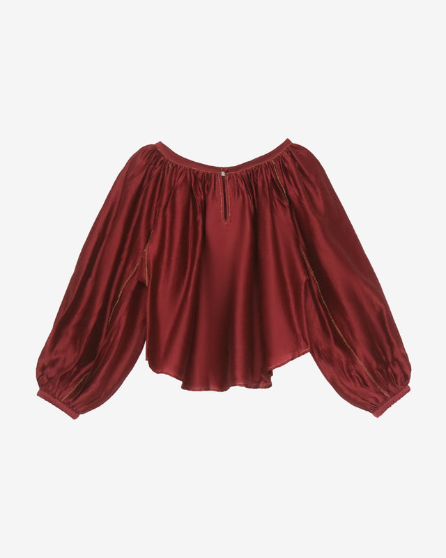 Blouse Onagre - Rouge - Dernière image