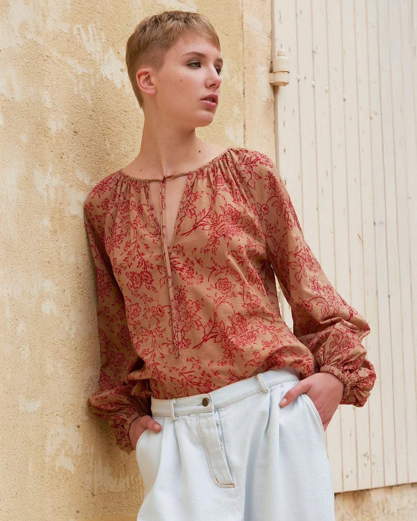 Josette Blouse - Peach