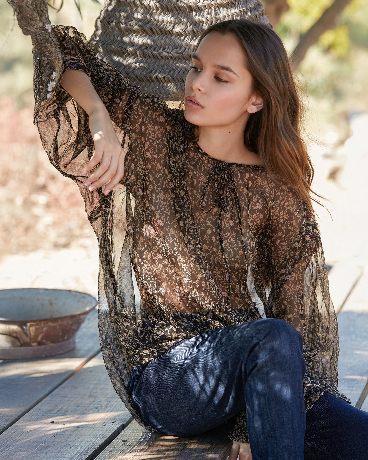 Gardenia Blouse - Black