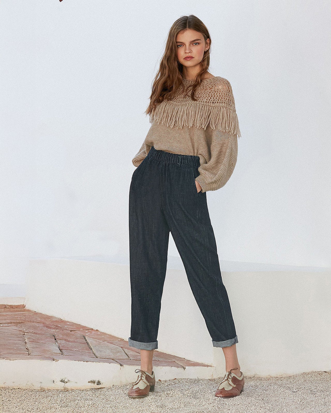 Gaucho Pants - Denim - Image 1