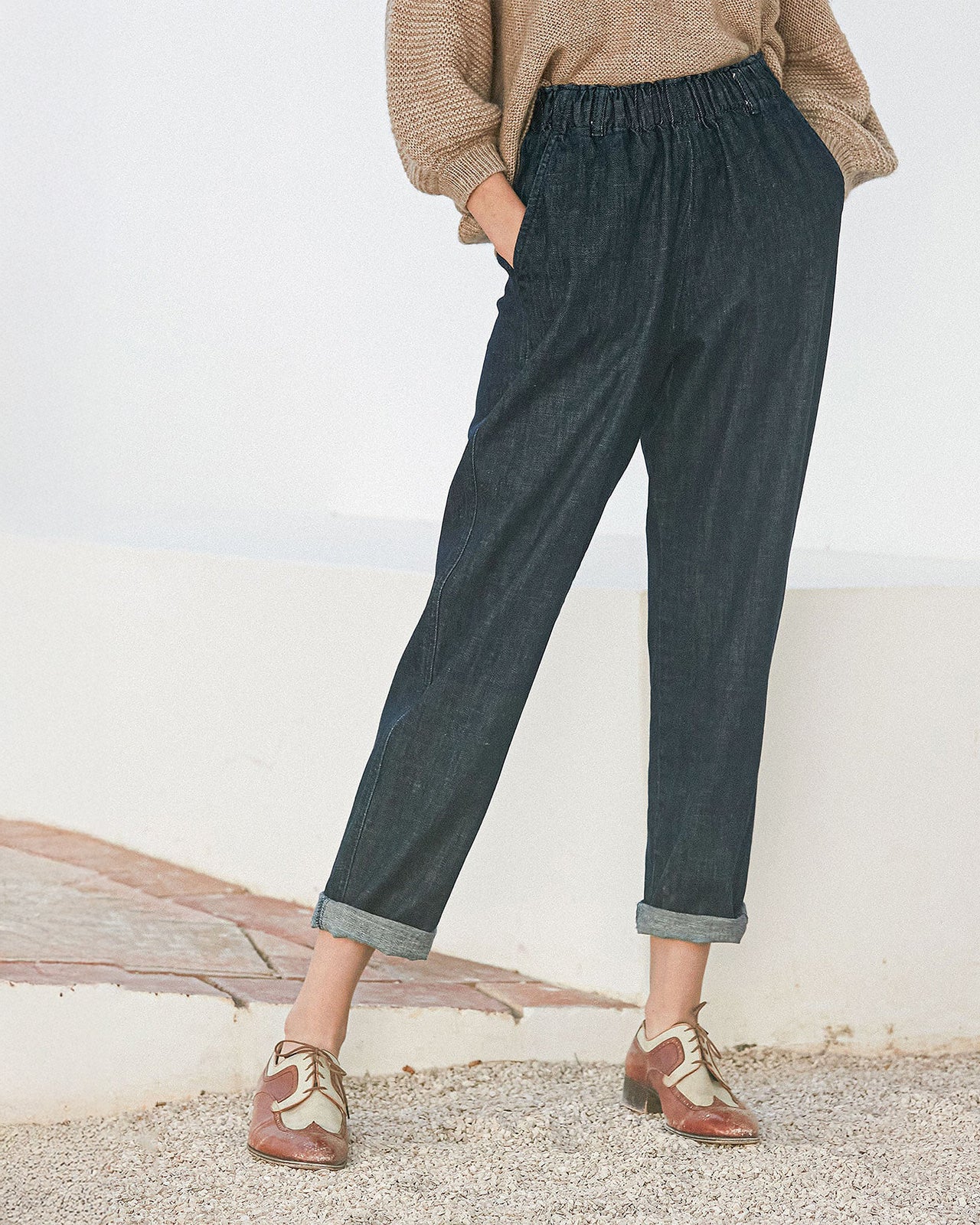 Gaucho Pants - Denim - Image 3