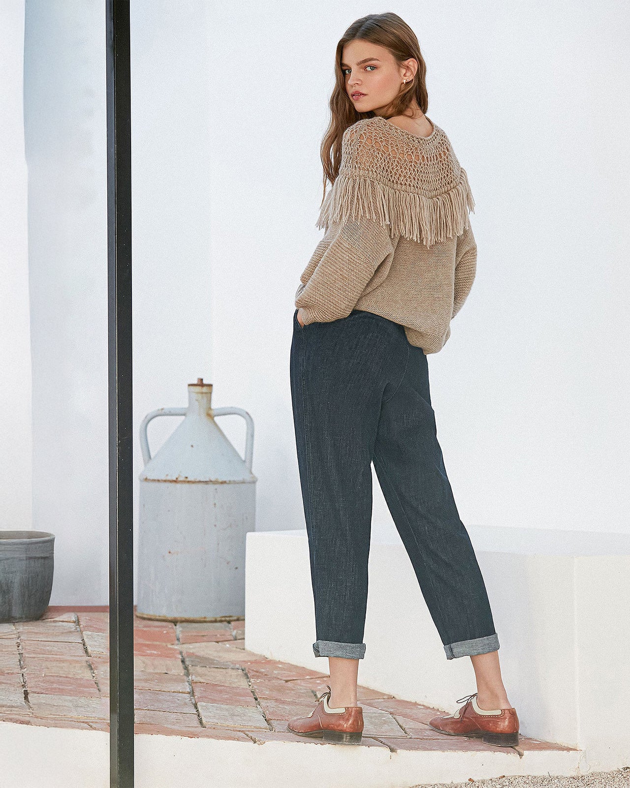 Gaucho Pants - Denim - Image 4