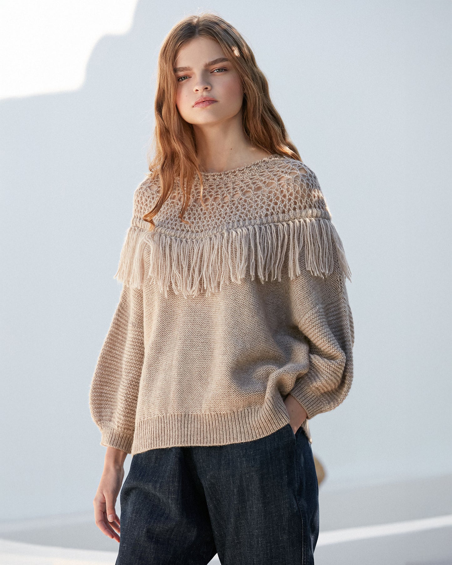 Pull Pachamama - Écru