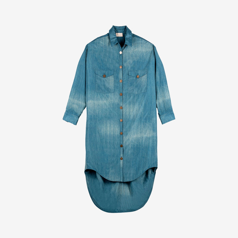Drops Coat - Denim
