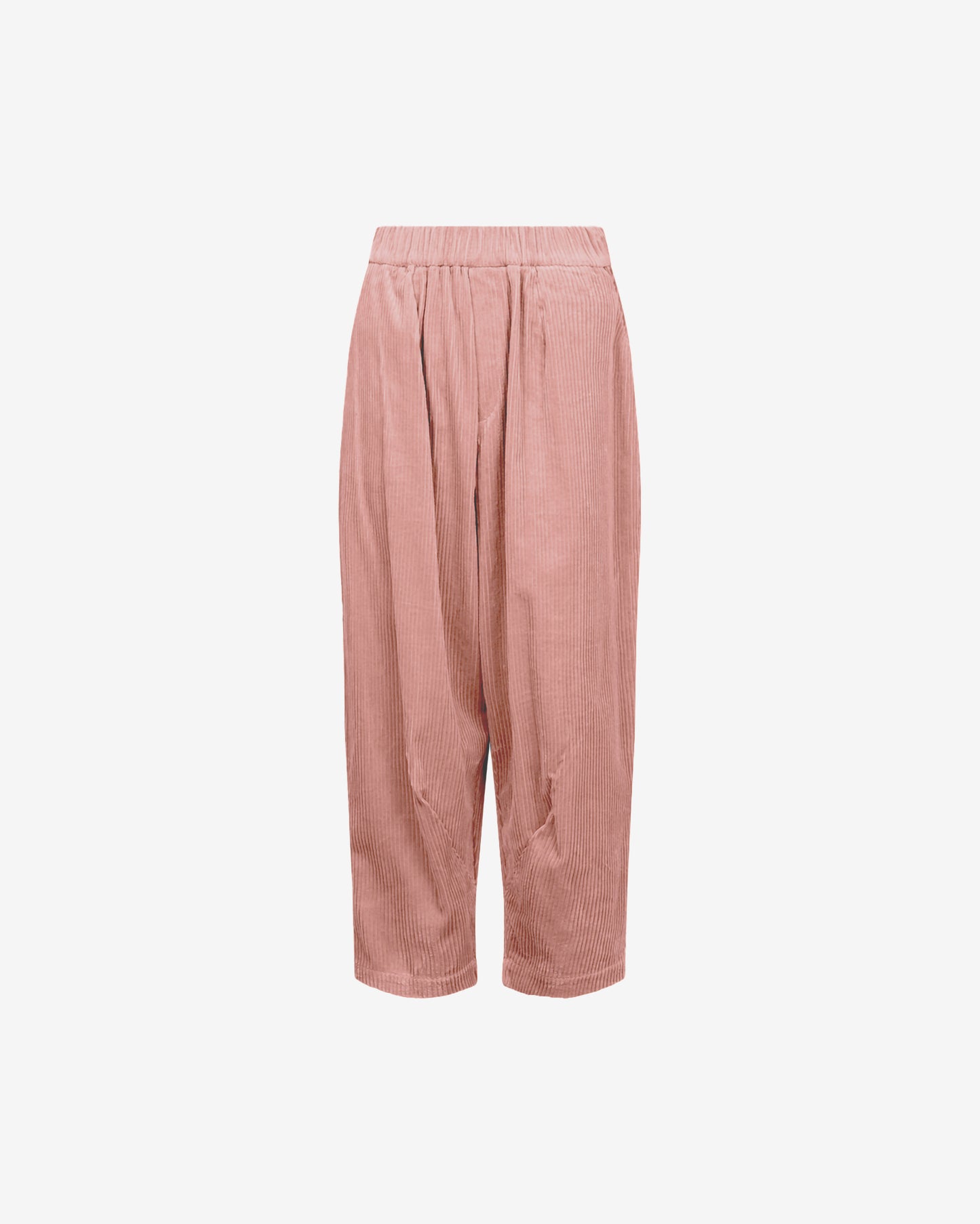 Pantalon Crysta - Nude : Pantalon velours côtelé nude, coupe ample, moderne et confortable Mes Demoiselles