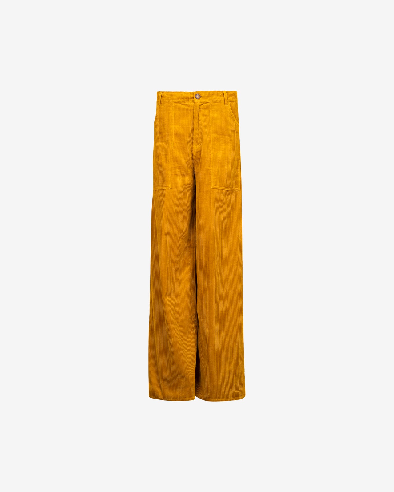 Pantalon rétro - chic ocre, velours côtelé, coupe large et droite - Pantalons & combinaisons Mes Demoiselles - Image 3