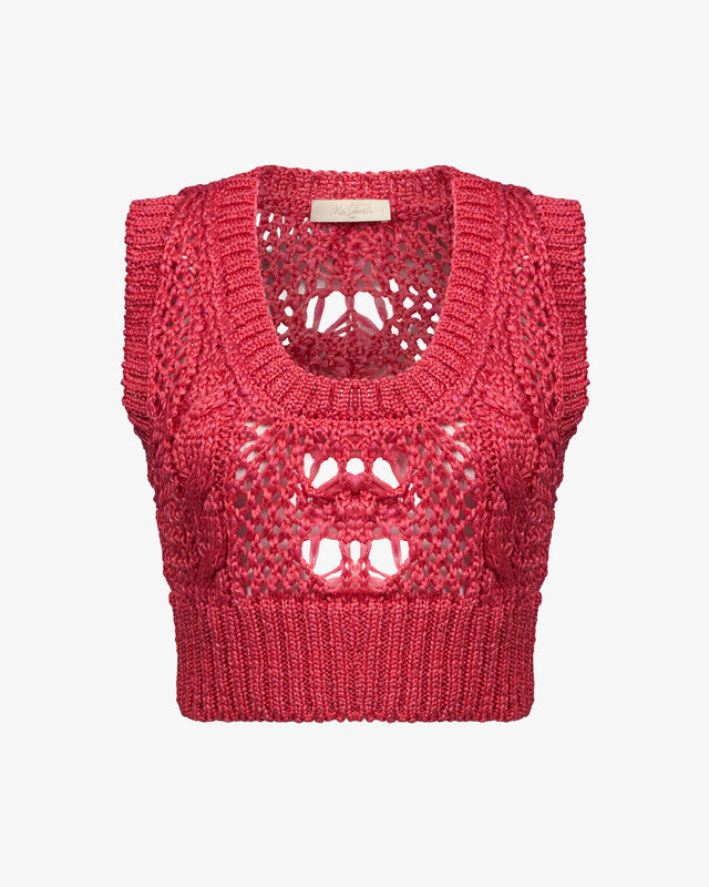 Beanieritta Top - Red - Image 1