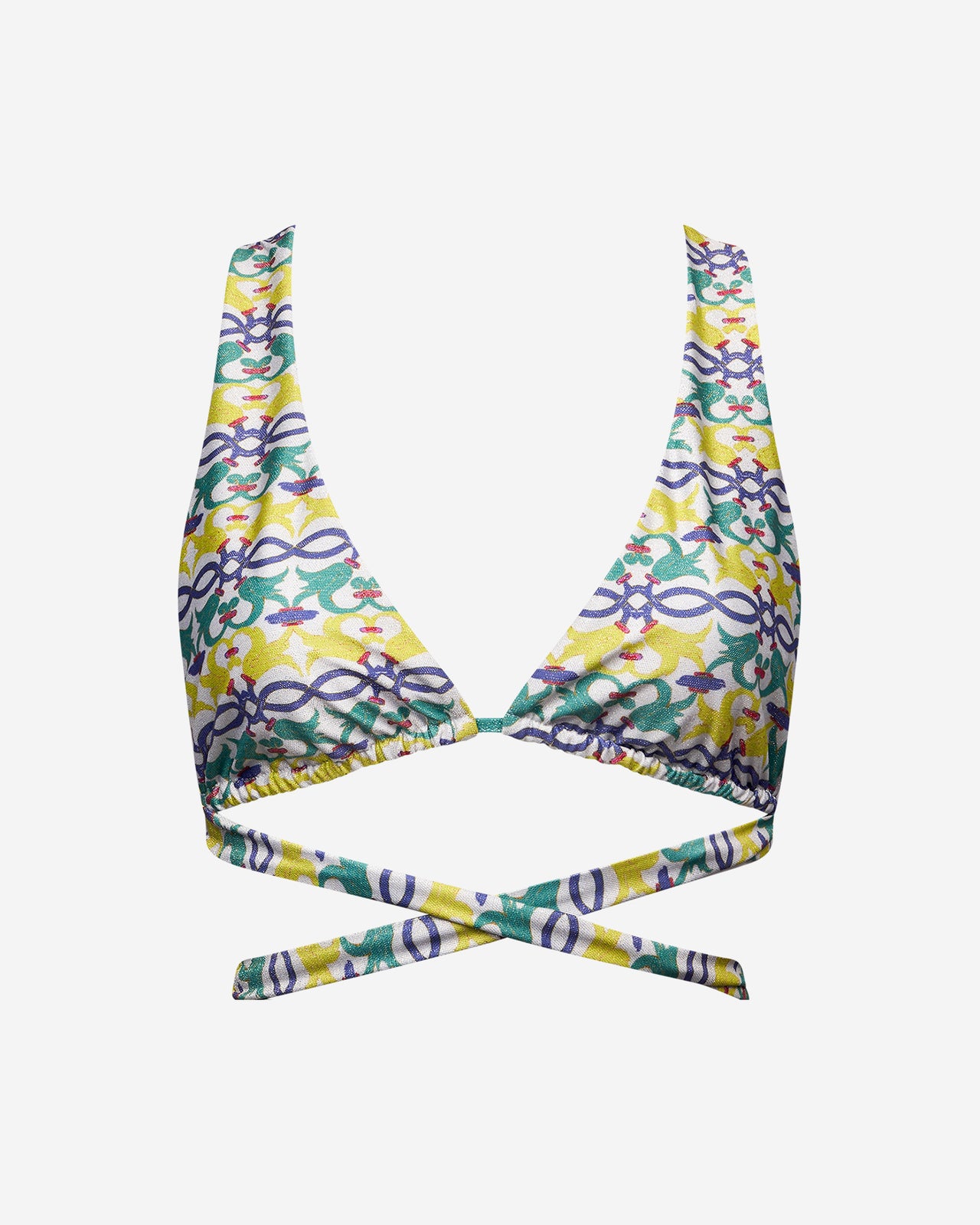 Maillot De Bain Costa - Vert : Haut de bain triangle imprimé Mes Demoiselles - Image 5
